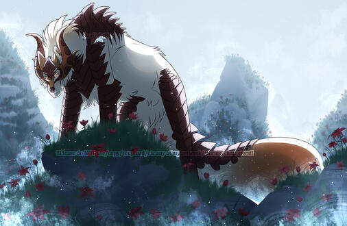 Rendered fullbody + shading and &quot;mid&quot; rendered background ($98) Character @HowlAashir